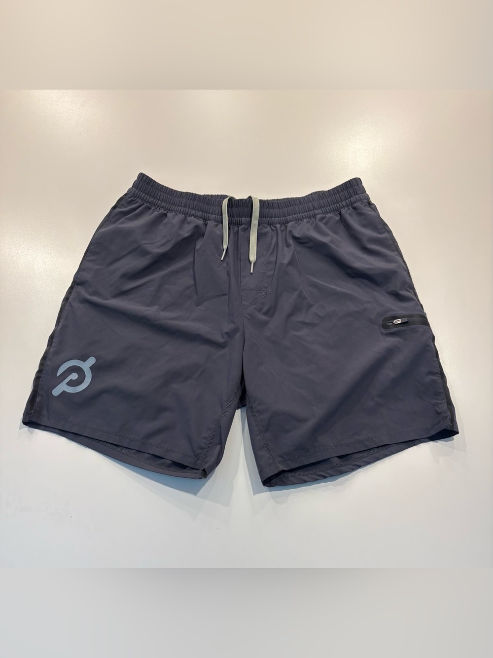 Peloton Men's Athletic Workout Shorts Lined Size XL Gray - 7” Inseam